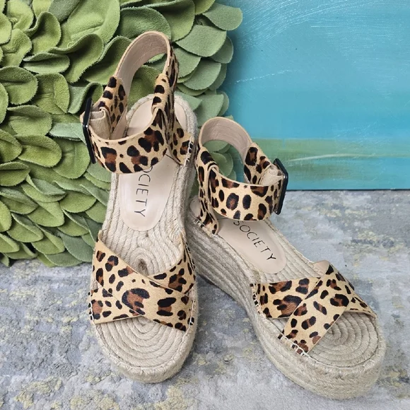 Sole Society Shoes Sole Society Audrina Calf Hair Leopard